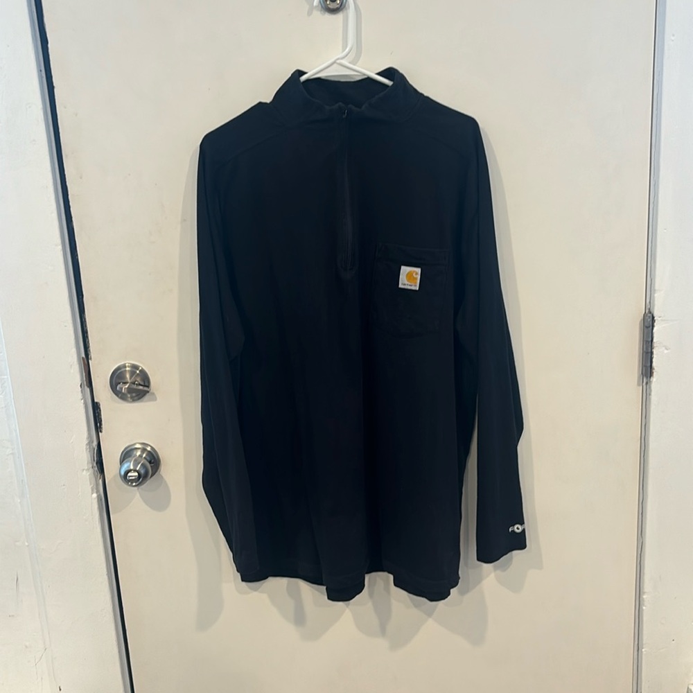 Carhartt men’s black lightweight quarter zip.